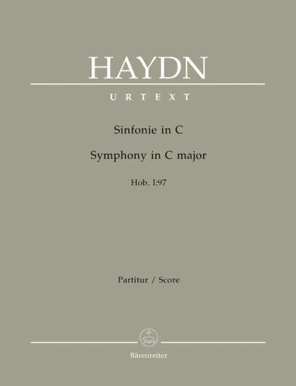 Haydn, Joseph: Symphony C major Hob. I:97 Partitur/Studiepartitur