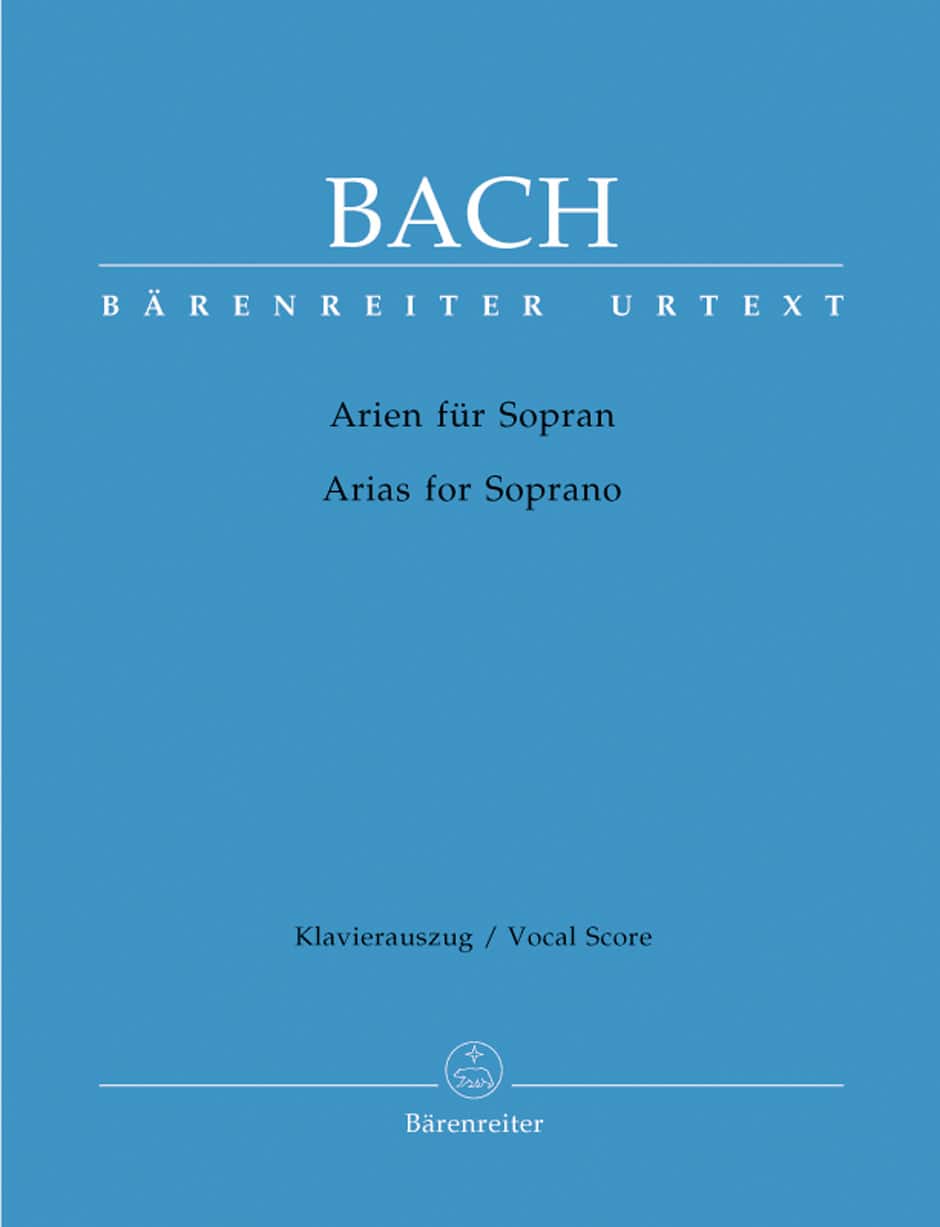Bach, Johann Sebastian: The Aria Book. Soprano for Sopran -Volume with detailed booklet in German-