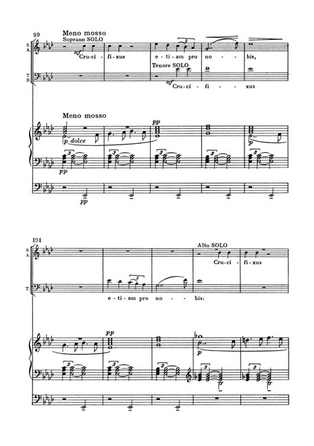 Janácek, Leos: Mass E-flat major "Unfinished Mass" (1908)