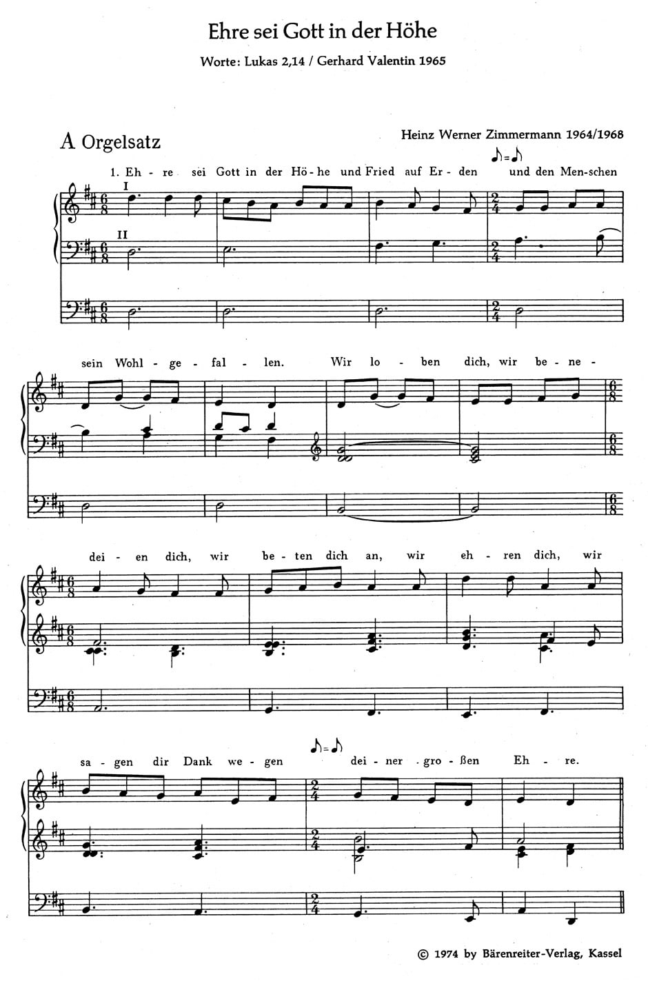 dreistimmige Motetten und Liedsätze zeitgenössischer Komponisten -18 ausgewählte Kompositionen vorwiegend für Mixed Choir, einige mit Instrumenten-