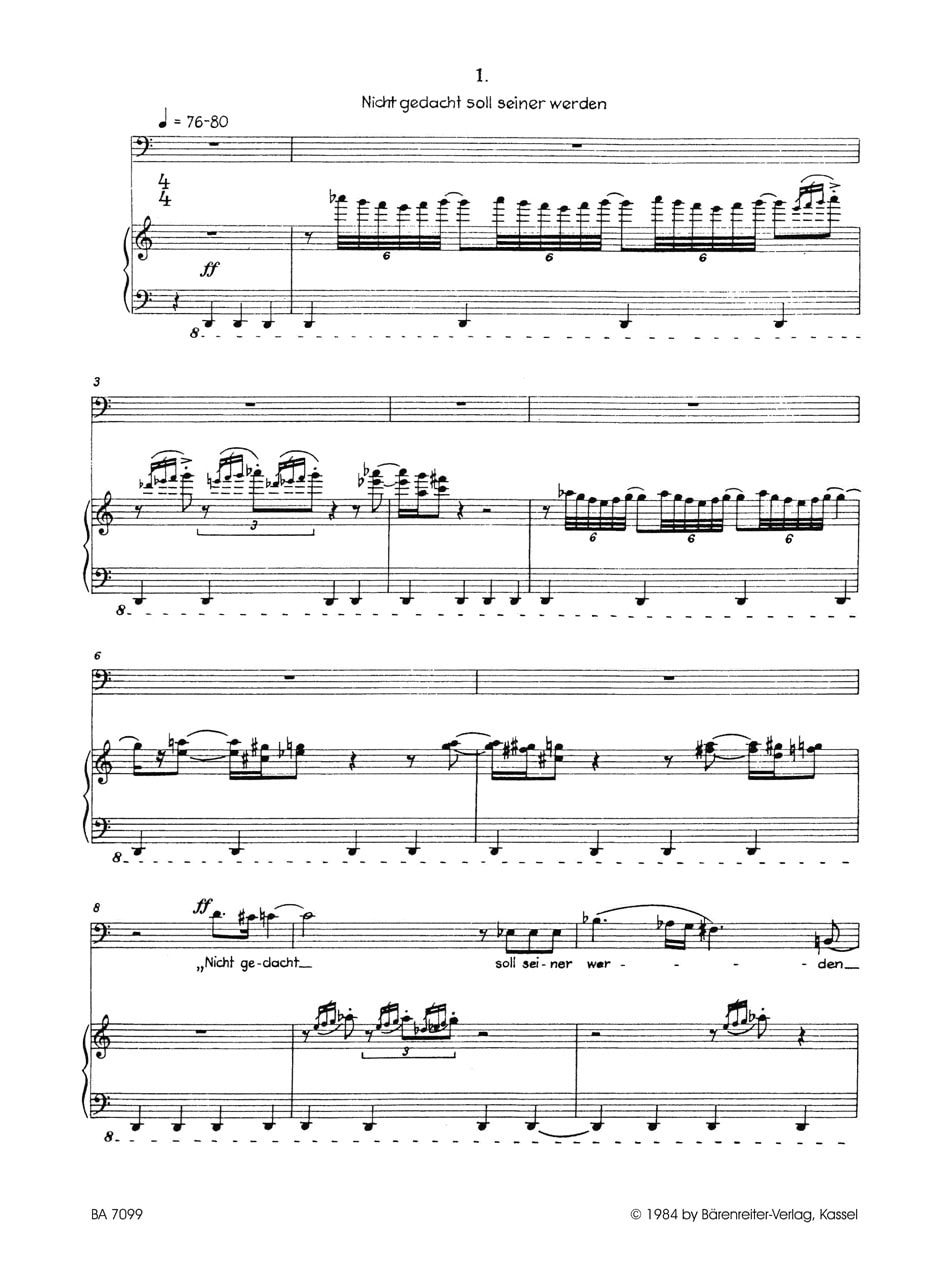 Bialas, Günter: O Miserere (1983) -vier Gesänge nach Gedichten von Heinrich Heine-