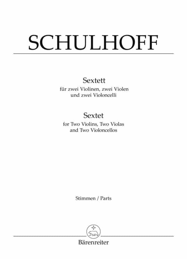 Schulhoff, Erwin: Sextett two violons, two violas und two violoncelli (1924) Cello