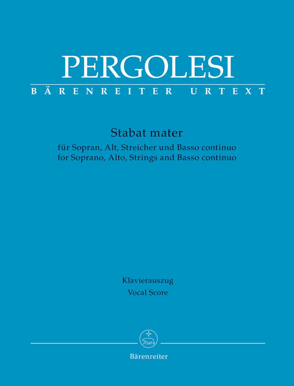 Pergolesi, Giovanni Battista: Stabat mater for Soprano, Alto, Strings and Basso continuo