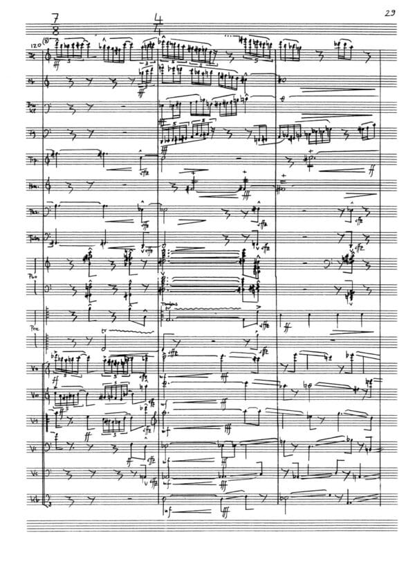 Scartazzini, Andrea Lorenzo: Katarakt für großes Ensemble (2003) Partitur/Studiepartitur