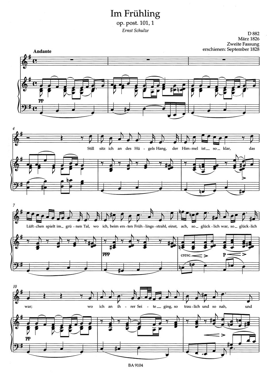 Schubert, Franz: Lieder, Volume 4 (High voice)
