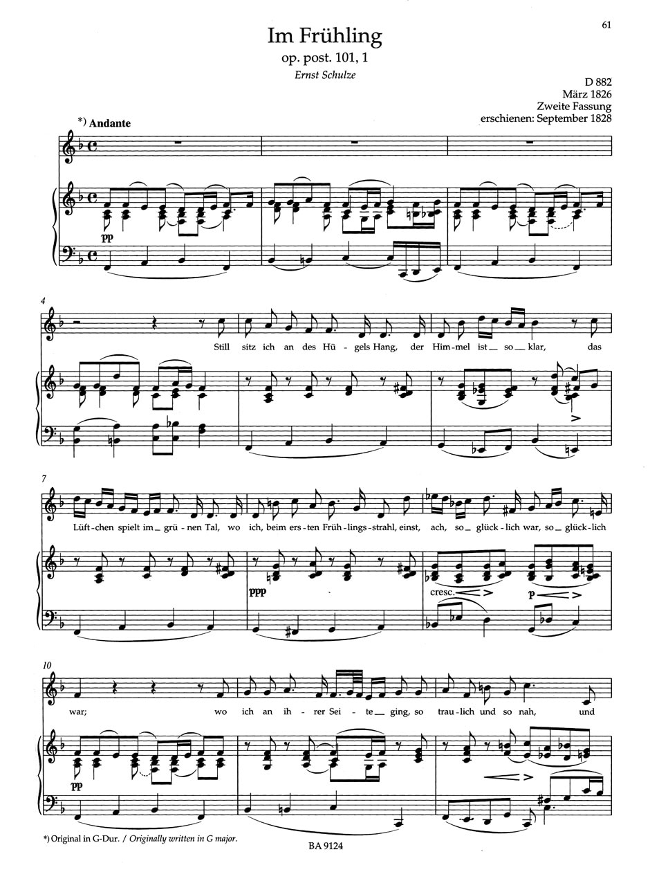 Schubert, Franz: Lieder, Volume 4 (Medium voice)
