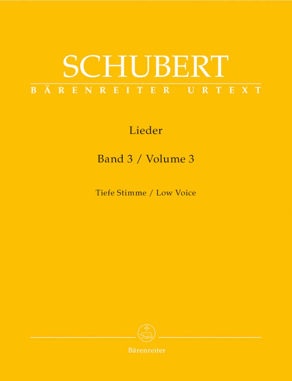 Schubert, Franz: Lieder, Volume 3 op. 80-98 (Low voice)