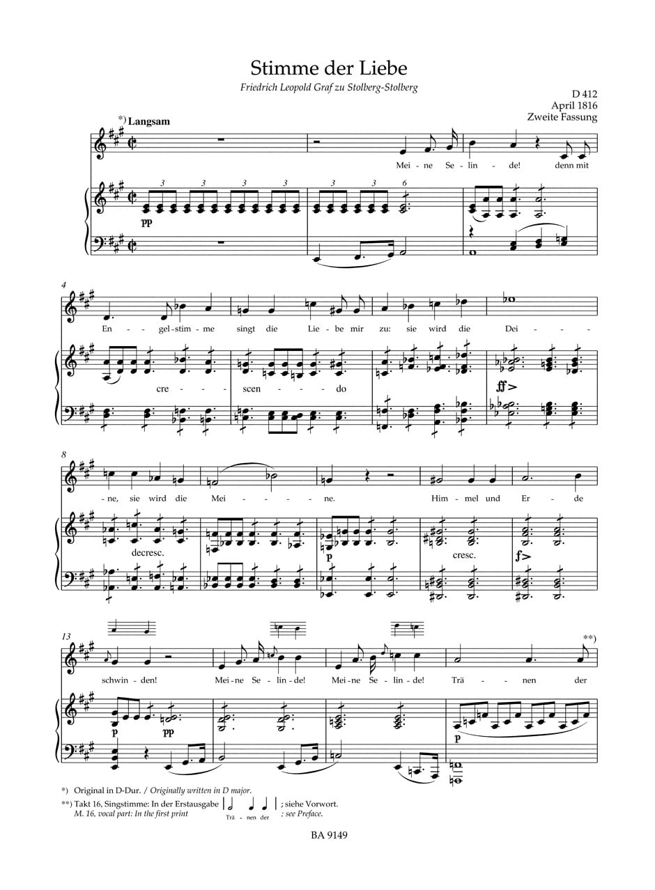 Schubert, Franz: Lieder, Band 9 (Mittlere Stimme)