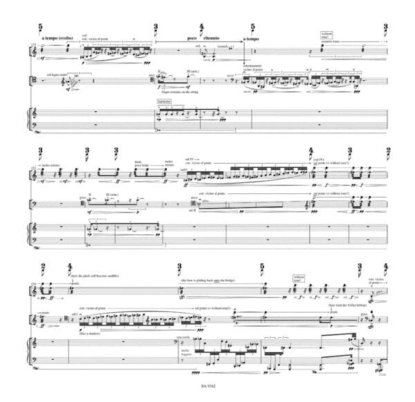 Pintscher, Matthias: svelto for violin, Violoncello and Piano (2006) Partitur/Studiepartitur