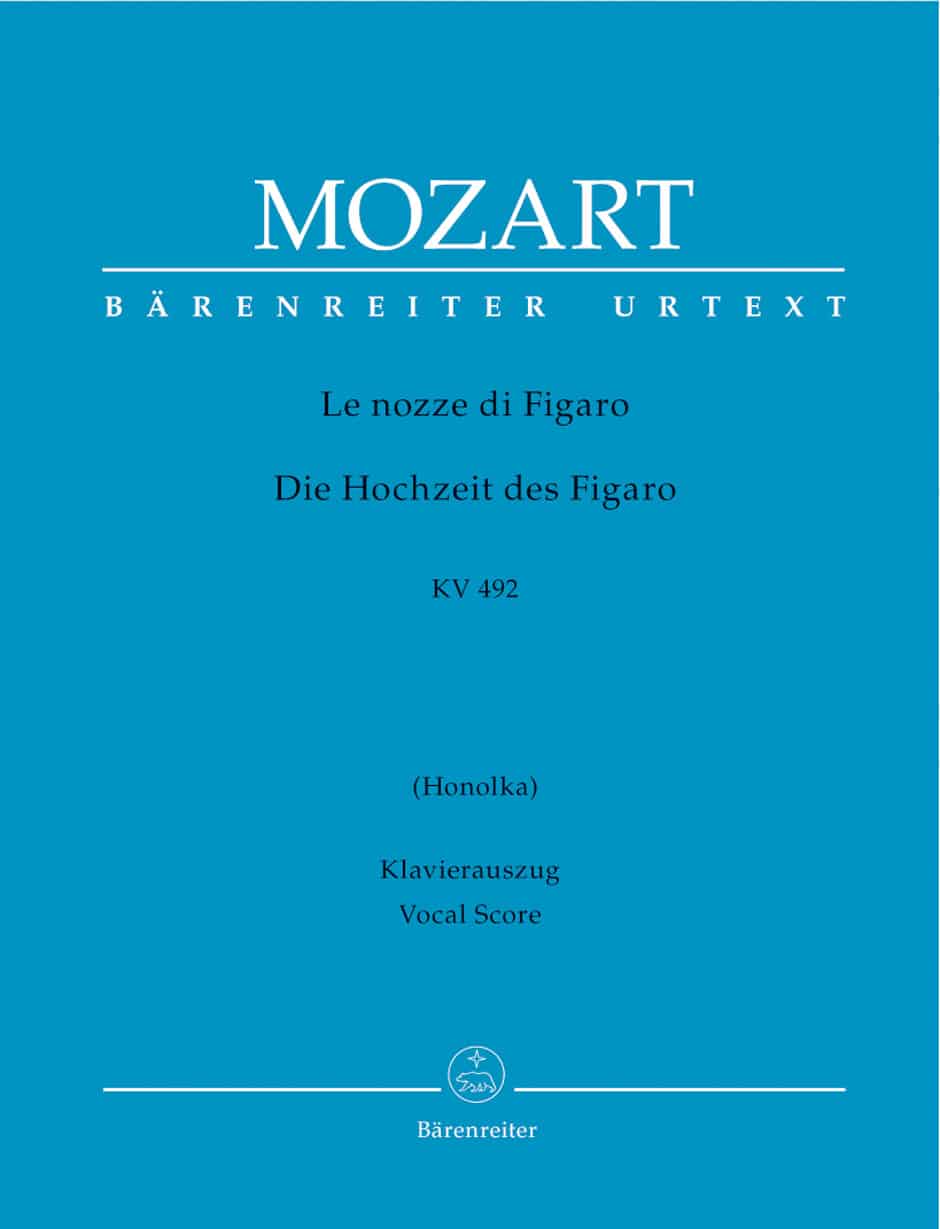 Mozart, Wolfgang Amadeus: Le nozze di Figaro/Die Hochzeit des Figaro KV 492 (Honolka) (klaverutdrag, urtext)