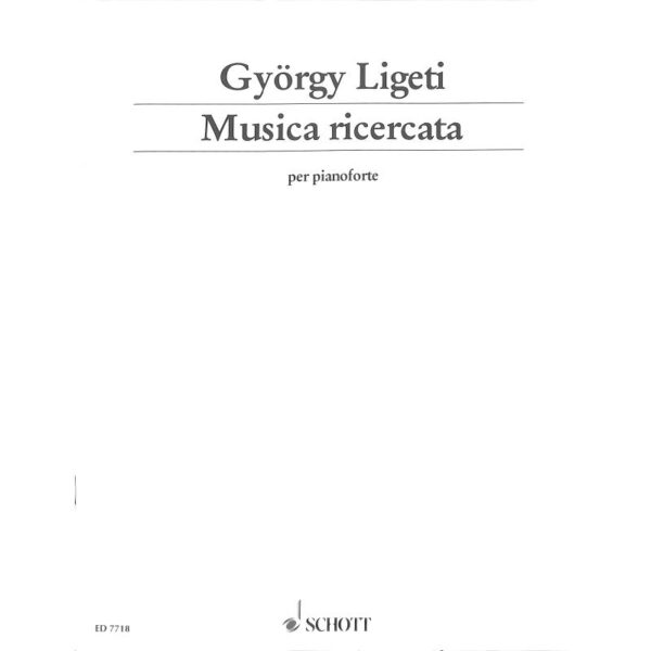 György Ligeti: Musica ricercata per pianoforte Noter
