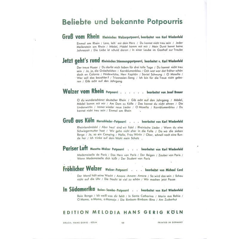 Tango-Favoriten Evergreen-Potpourri