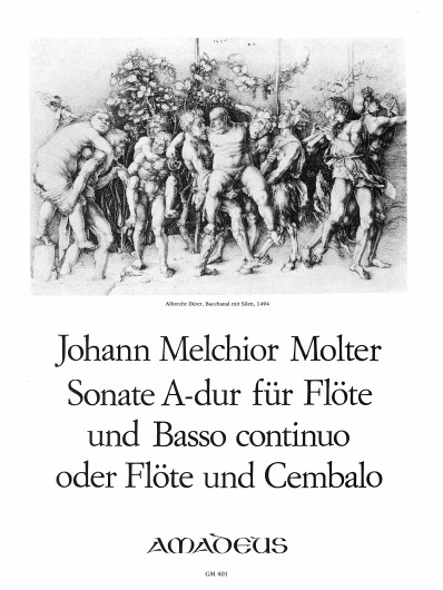 Molter, Johann Melchior: Sonate A-dur für Flöte und Basso continuo oder Flöte und Cembalo