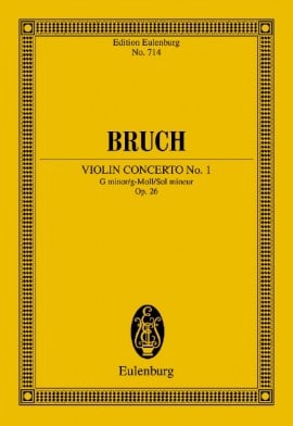 Bruch, Max: Violin Concerto No.1 G- minor/g-Moll/Sol mineur Op. 26 (studiepartitur/study score)