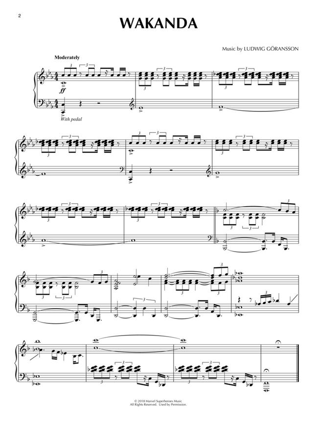 Marvel Studios Black Panther - music from the original score (piano solo)