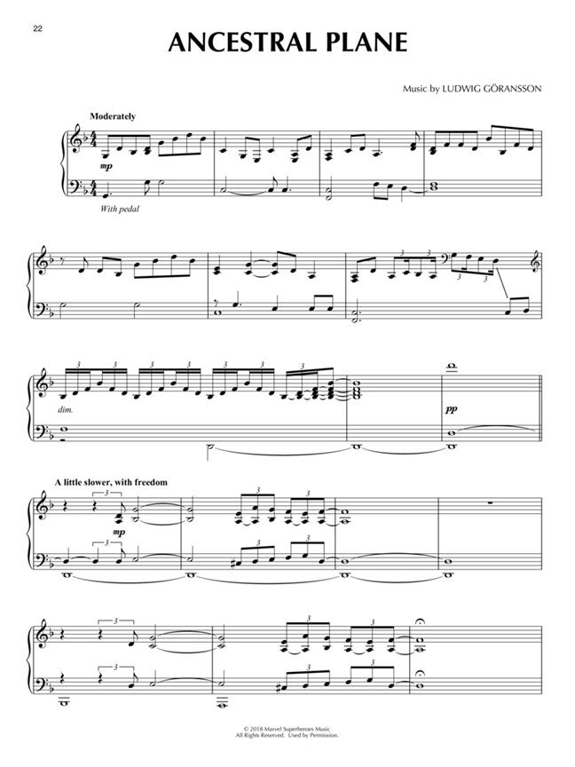 Marvel Studios Black Panther - music from the original score (piano solo)