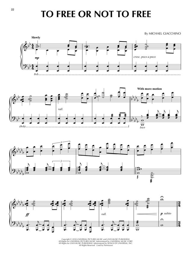 Jurassic World: Fallen Kingdom (Music from the Motion Picture Soundtrack) piano solo