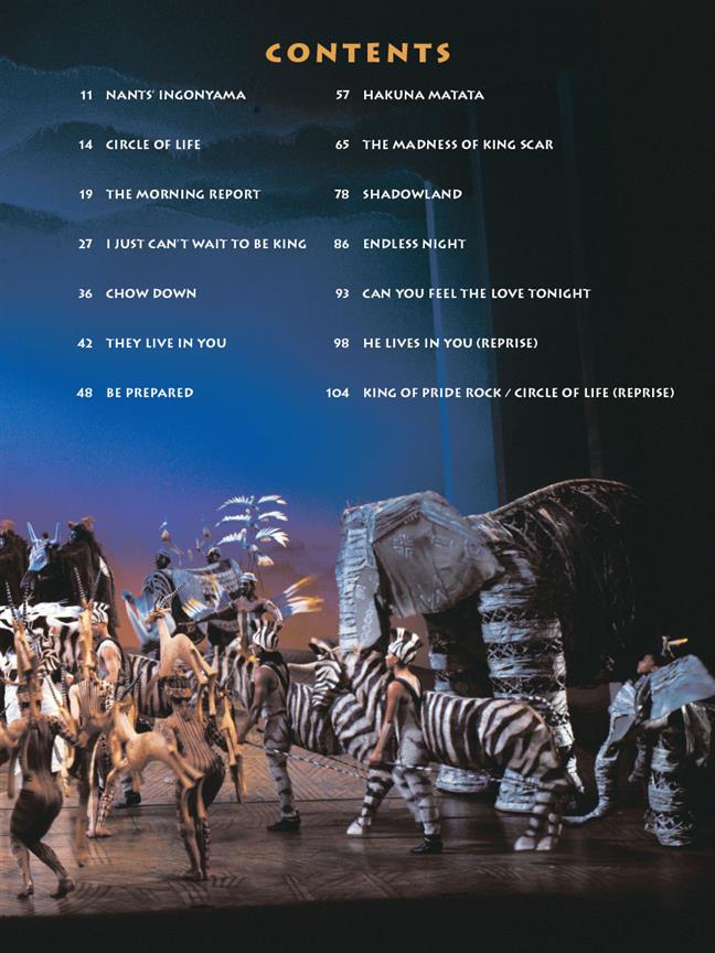 Disney: The Lion King Broadway Selections