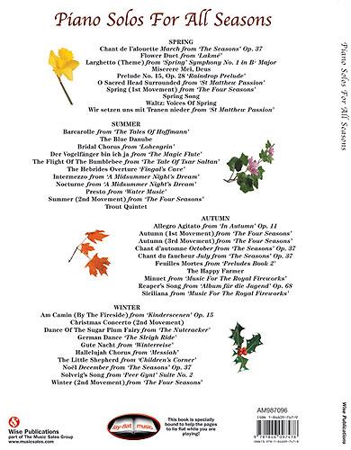 Piano Solos for All Seasons