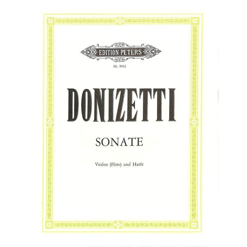 Donizetti, Gaetano: Sonata Violin(flöjt) och harpa