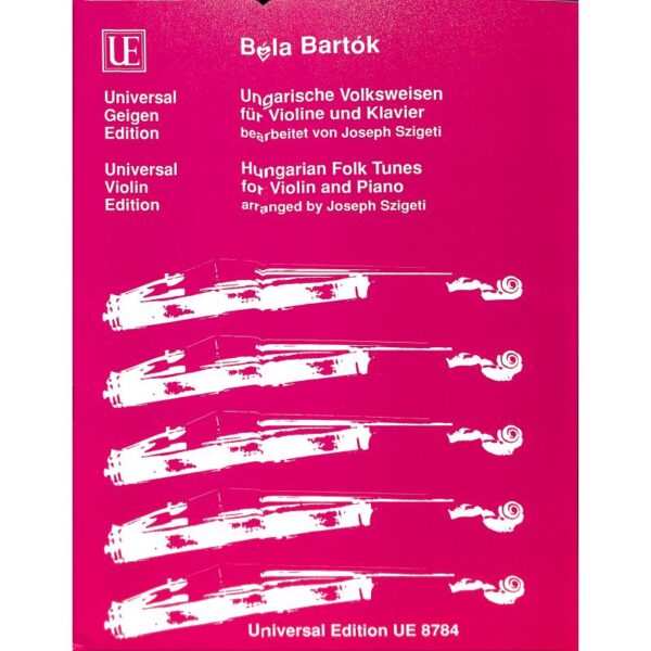 Bartók, Béla: Ungarische Volksweisen für Violine und Klavier/Hungarian Folk Tunes for Violin and Piano Noter