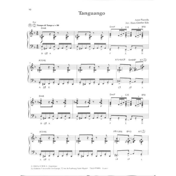 Akkordeon Pur – Astor Piazzolla 2 Dragspelsnoter