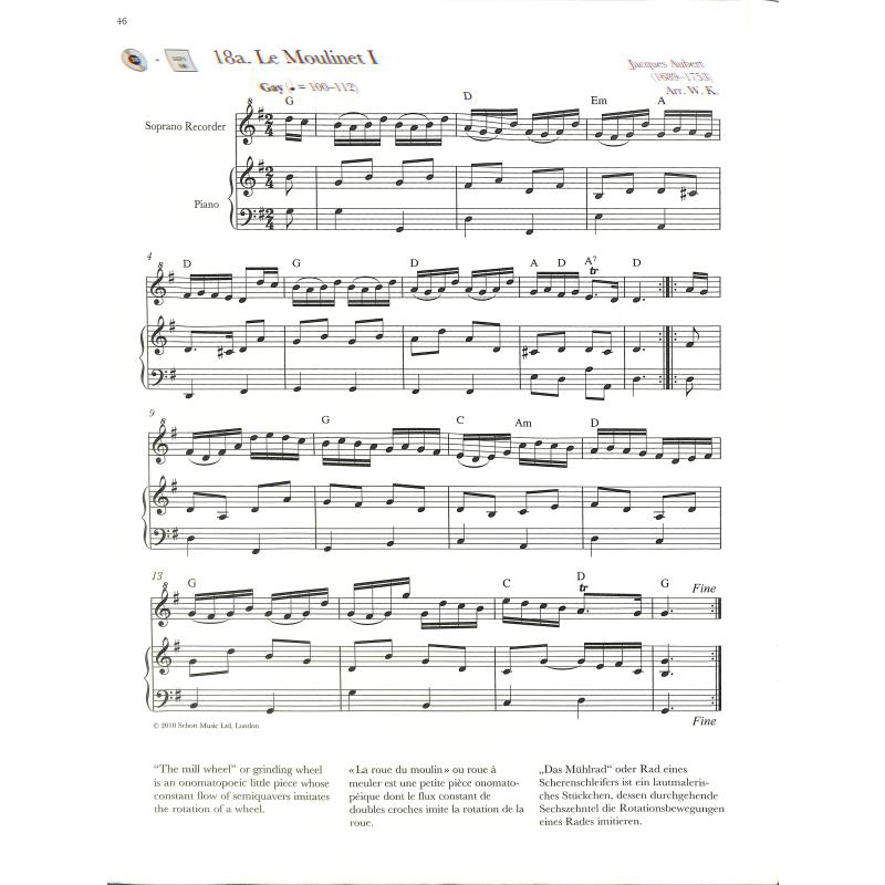Baroque Recorder Anthology 2, 32 Works for Soprano Recorder with Piano/Guitar Accompaniment (Bok + Online Material)
