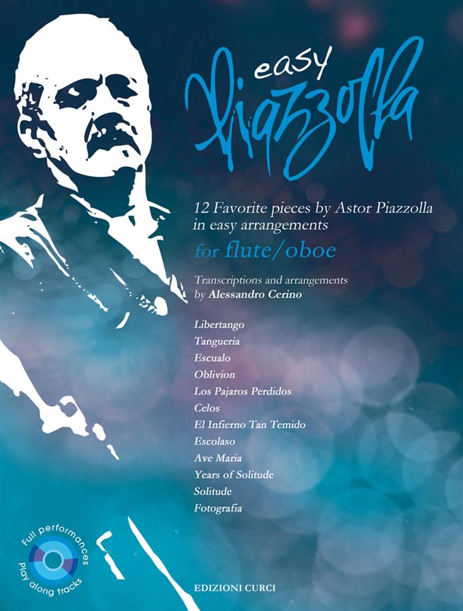 Easy Piazzolla for Flute/Oboe (Bok + CD playalong)