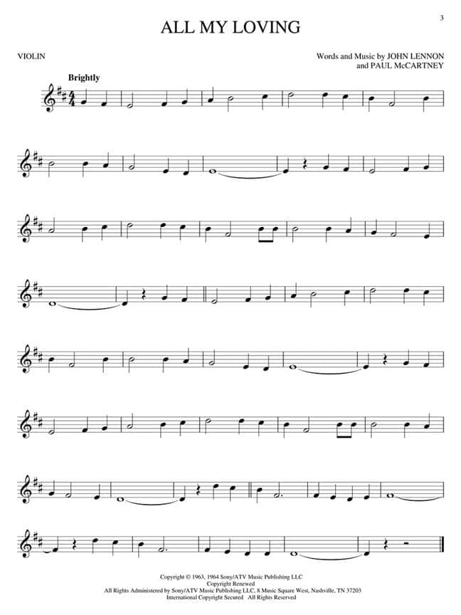 The Best of The Beatles - violin 2nd edition