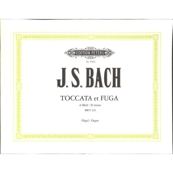 Bach, Johann Sebastian: Toccata + Fuge d-moll BWV 565 (orgel) Noter