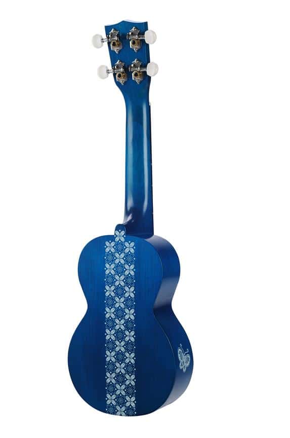 Kahiko Batik Series Soprano Ukulele – Trans Blue (med gigbag) Stränginstrument