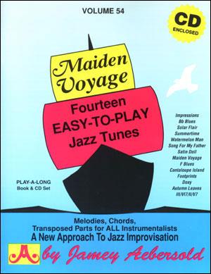 Aebersold vol. 54: Maiden Voyage – Fourteen easy-to-play jazz tunes (Bok + CD) Aebersold vol. 54: Maiden Voyage – Fourteen easy-to-play jazz tunes (Bok + CD) Jazz Playalong/Aebersold