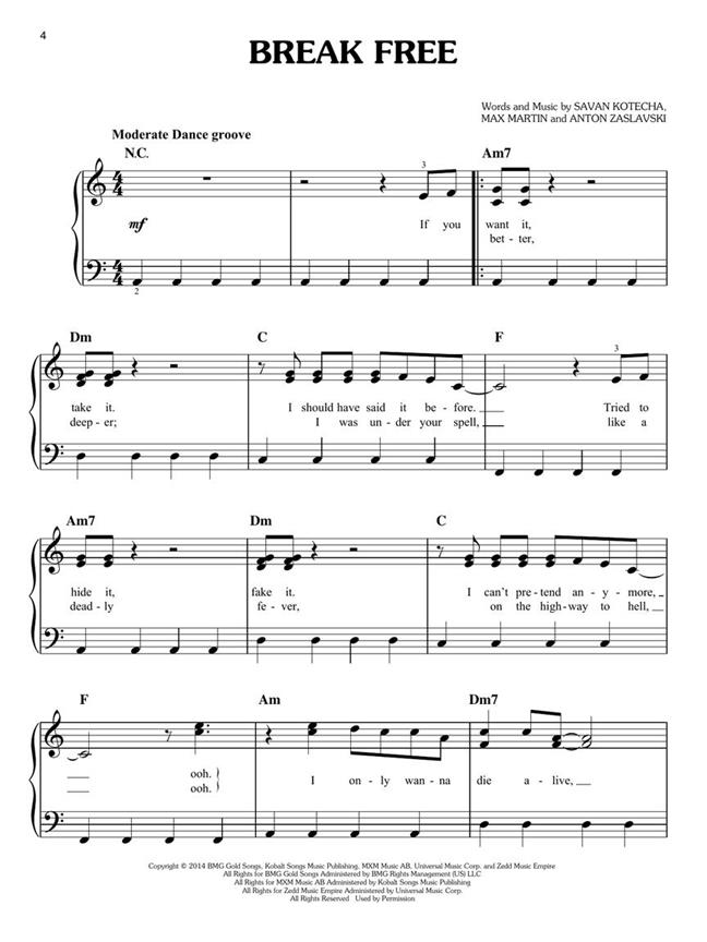 Ariana Grande for easy piano