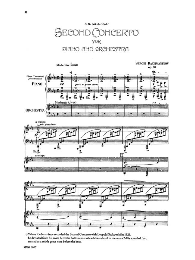 Rachmaninov - Concerto No. 2 in C Minor, Op. 18 (music minus one - bok + online audio access)
