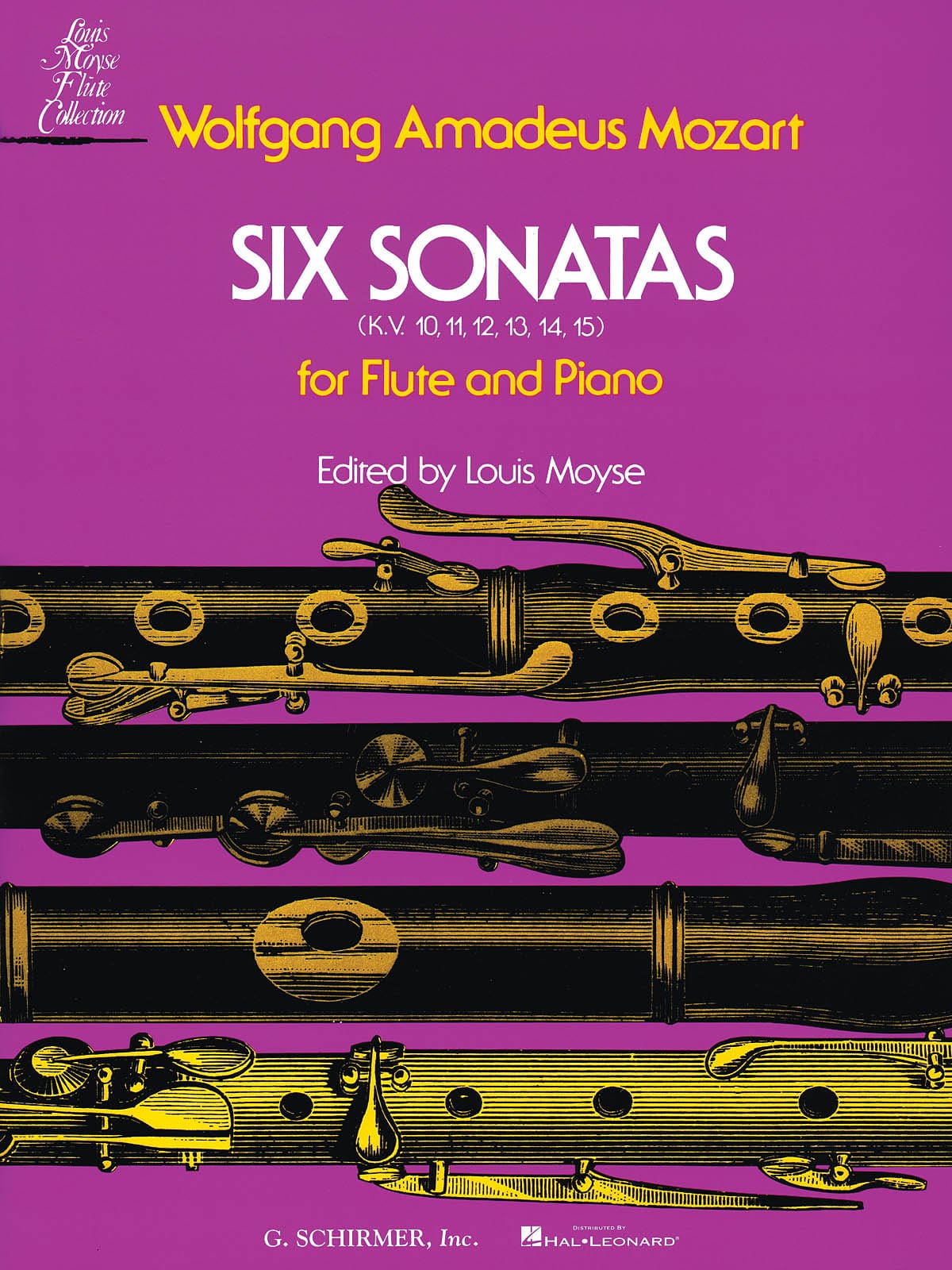 Mozart, Wolfgang Amadeus: Six Sonatas for Flute and Piano (Louis Moyse, ed.) KV 10-15