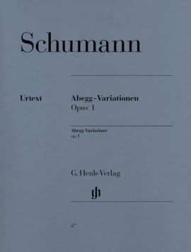 Schumann, Robert: Abegg-Variationen Opus 1/Abegg Variations op.1 (urtext)
