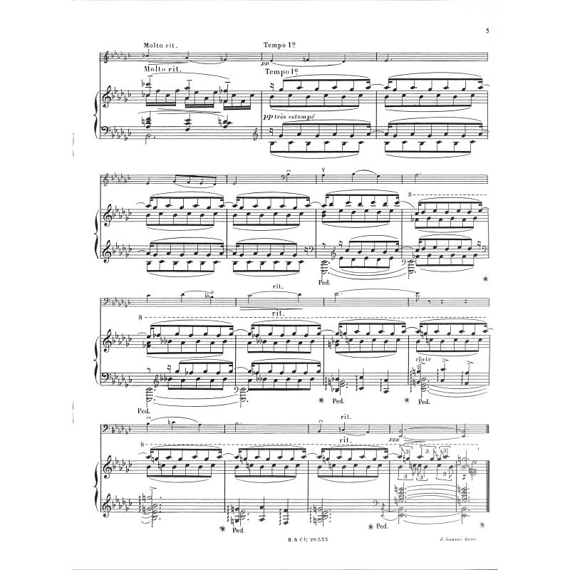 Boulanger, Nadia: 3 pieces pour violoncello et piano nr. 1 En mi bemol mineur