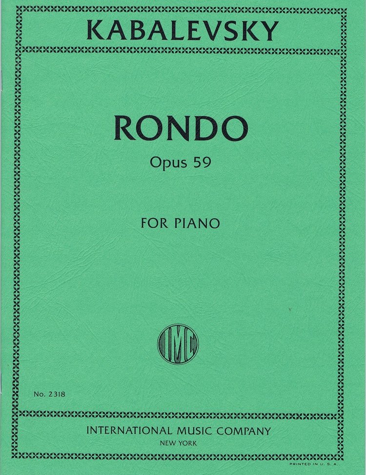 Kabalevsky, Dmitri; Rondo Opus 59 for Piano