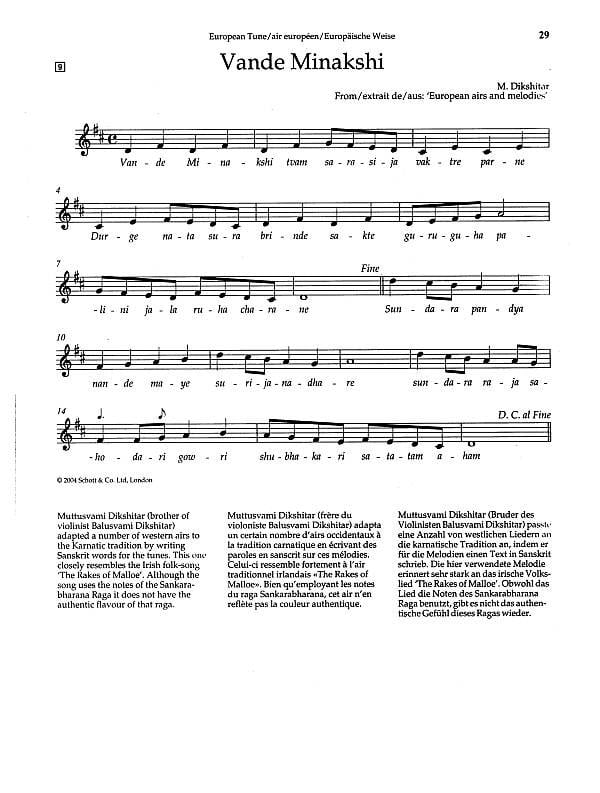 Indian Melodies for violin - Styles / Techniques / Ornamentation (bok + CD)