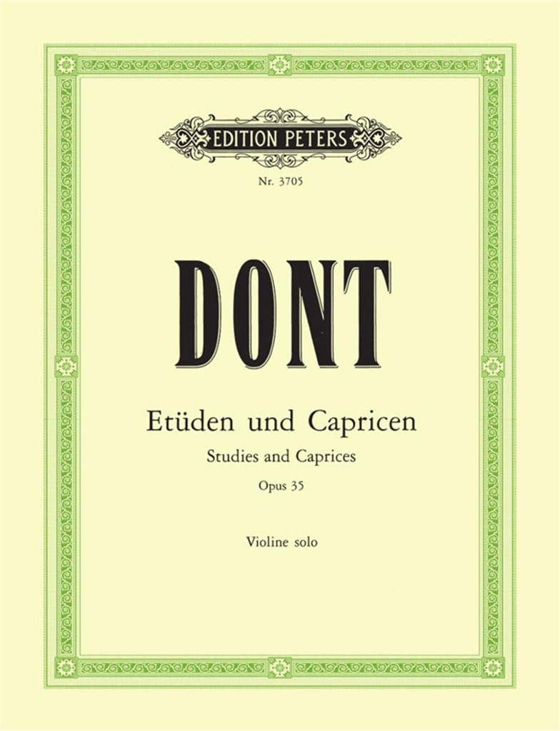 Dont, Jacob: Etüden und Capricen – Studies and Caprices Op.35 (violin) Dont, Jacob: Etüden und Capricen – Studies and Caprices Op.35 (violin) Noter