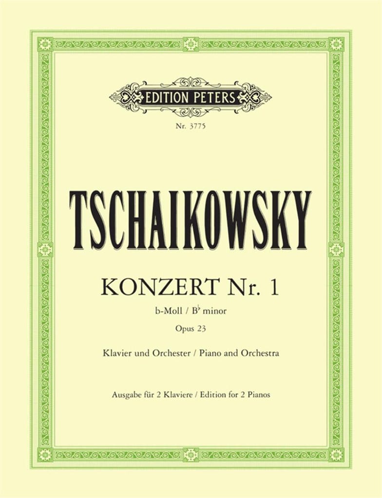 Tschaikowsky, Peter: Piano Concerto No. 1 In B Flat Minor Op. 23 (pianokonsert, klaverutdrag)