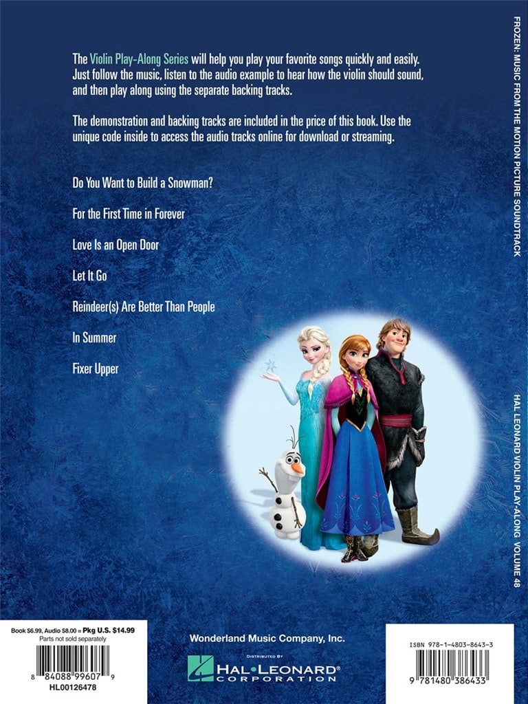 Frozen - Violin (bok + audio access)
