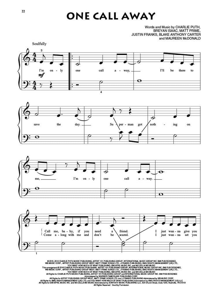 Beginning Piano Solo Pop Hits Beginning Piano Solo Pop Hits Antologier/Sångböcker/easy piano
