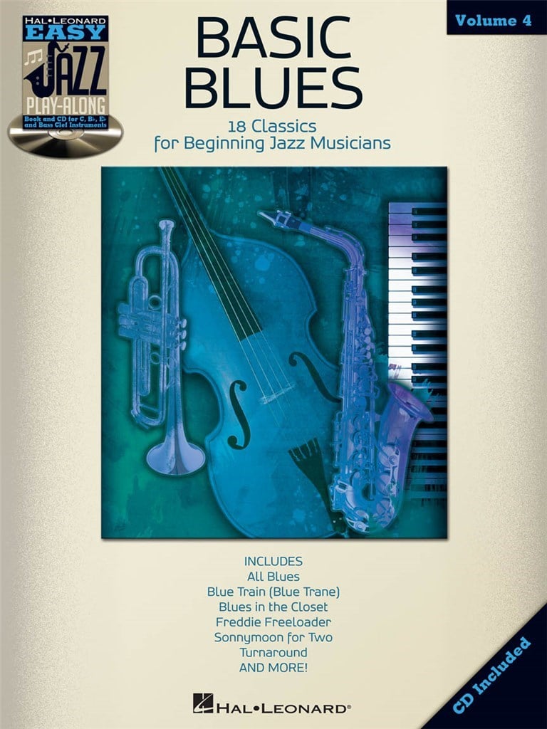 Hal Leonard Easy Jazz Playalong: Vol.4 Basic Blues