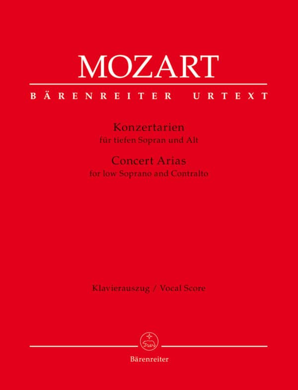 Mozart Concert Arias - Low Soprano & Contralto