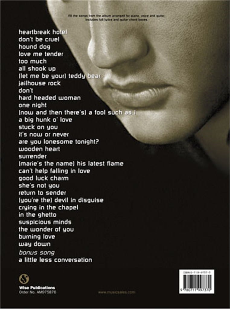 Elvis 30 # 1 hits Elvis 30 # 1 hits Artister (sång, piano, ackordanalys)
