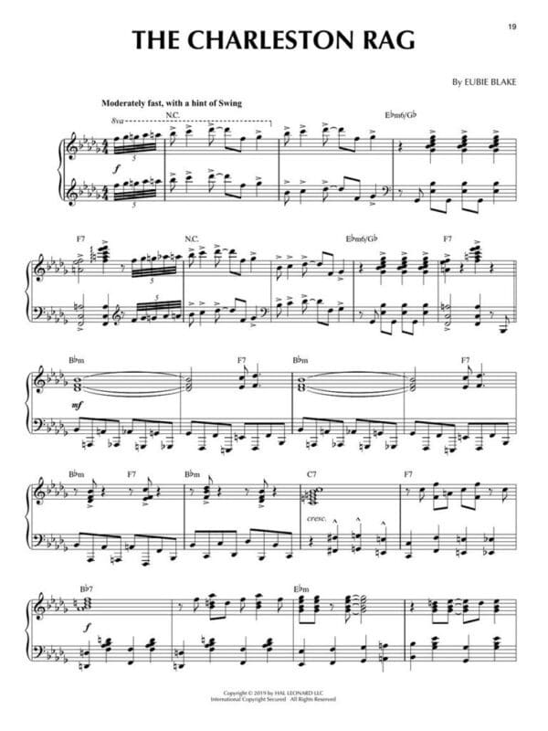 Jazz Piano Solos vlume 55 – Ragtime Jazzpiano