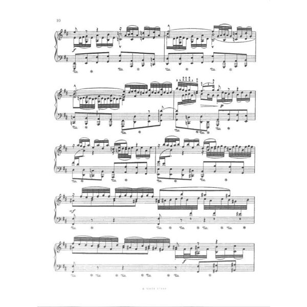 Bach, Johann Sebastian: Sonate e-moll BWV 528 (piano solo, arr. Stradal) Noter