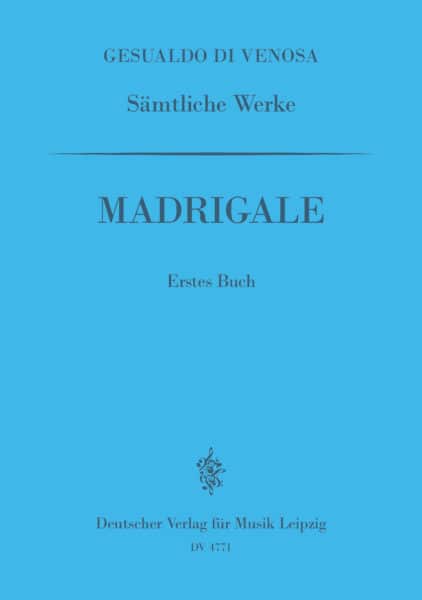 Gesualdi, Carlo: Madrigals bok 1-6  (Urtext, Blandad kör) Blandad kör