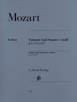 Mozart, Wolfgang Amadeus: Fantasie und Sonate c-moll/Fantasy and Sonata in c minor, KV 475/457 (urtext) Mozart, Wolfgang Amadeus: Fantasie und Sonate c-moll/Fantasy and Sonata in c minor, KV 475/457 (urtext) Noter